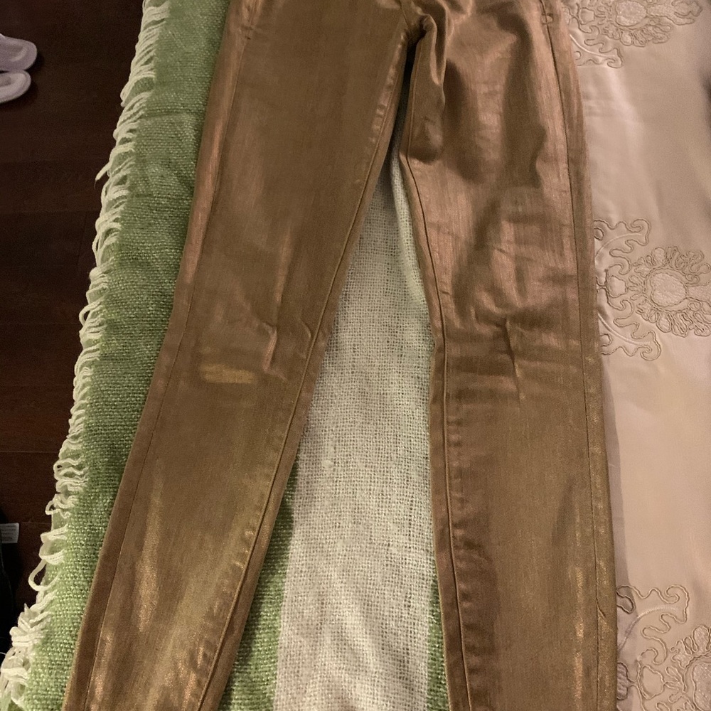 Lucky brand Charlie Skinny 0/25 Gold jeans - Picture 3 of 5